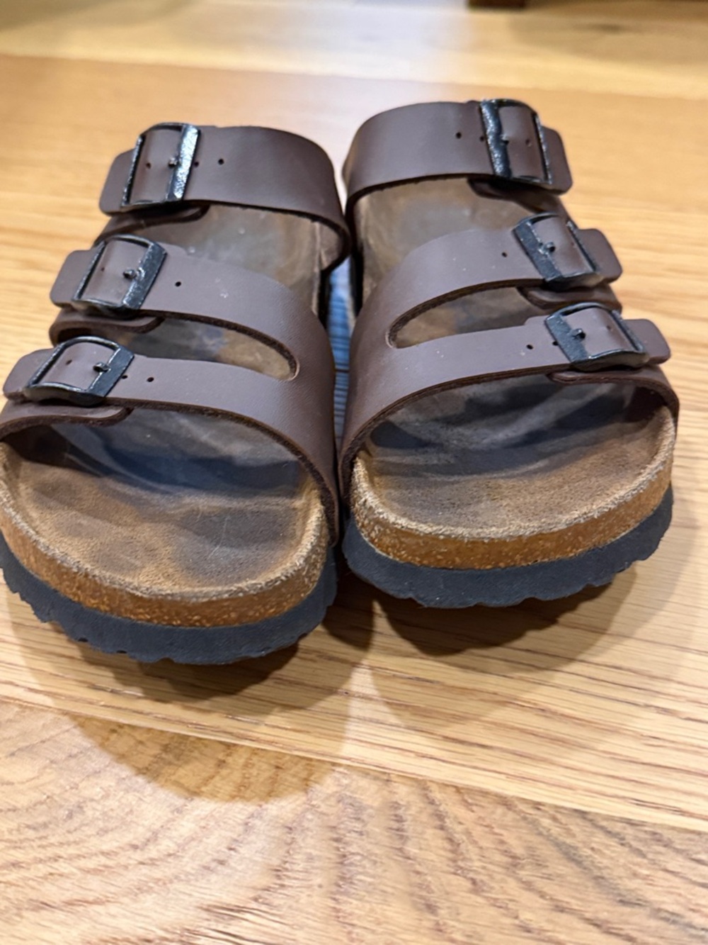 Birkenstock Betula Triple Buckle Brown Size 39 Women's Sandals - Picture 7 of 10